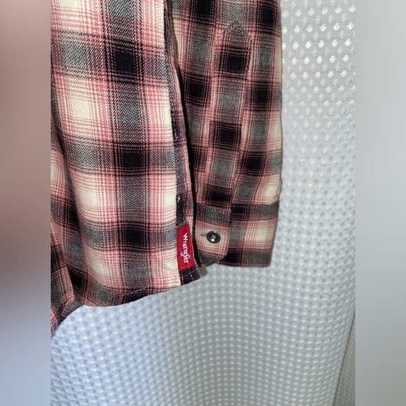 2/49$ Men’s Vintage Wrangler plaid long sleeves flannel shirt‎ Sz medium - Picture 5 of 9